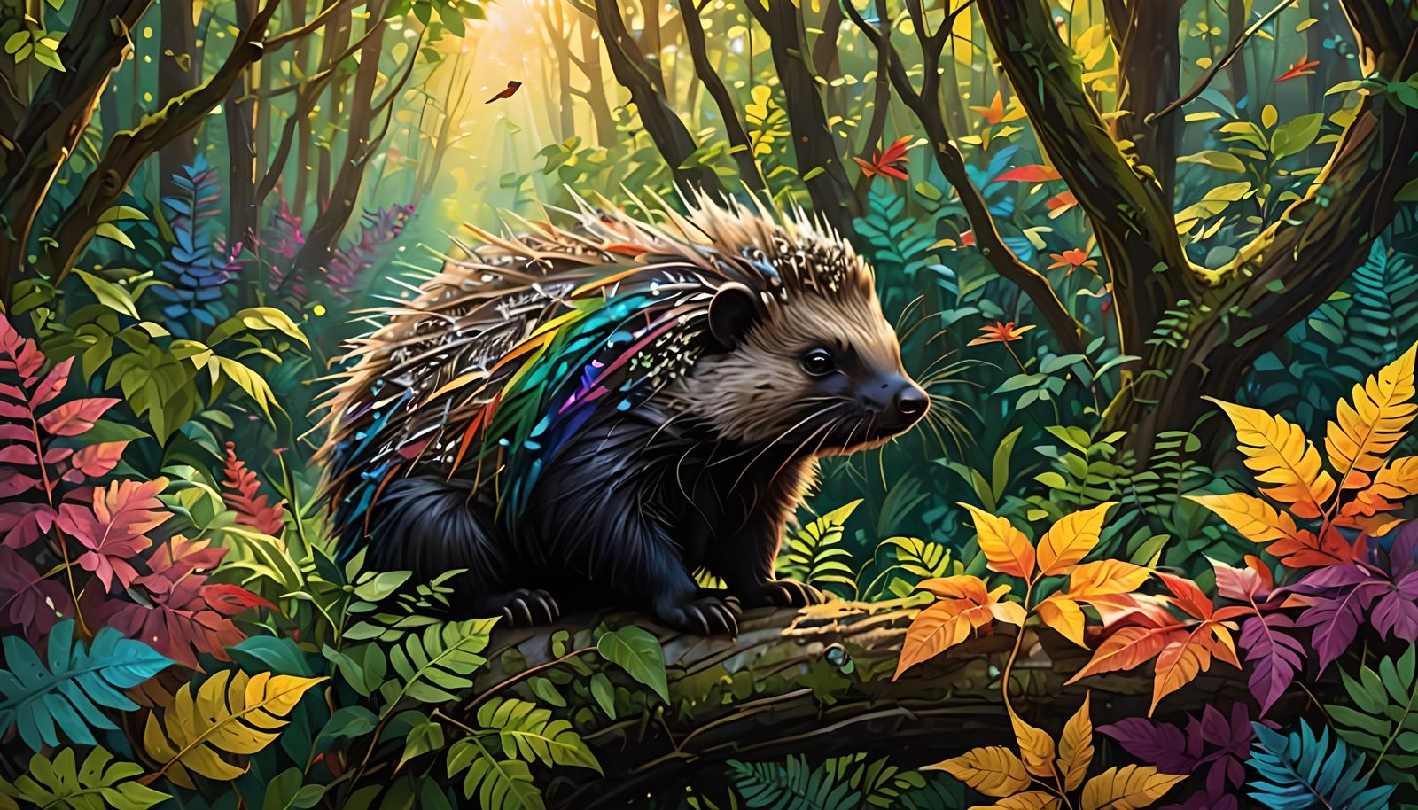 Children's picture book: "The Little Porcupine and His Forest Friends"