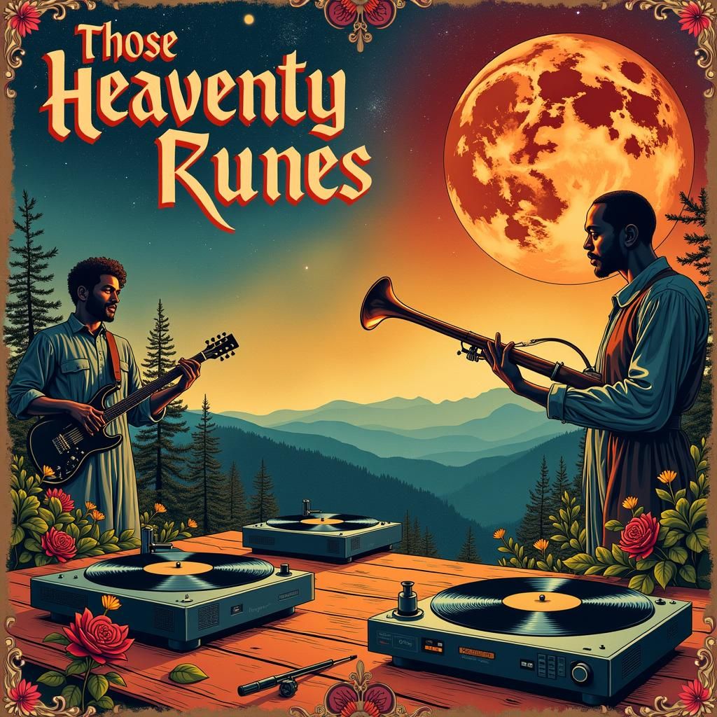 Retro CD Cover Art for Fictional Jazz Band