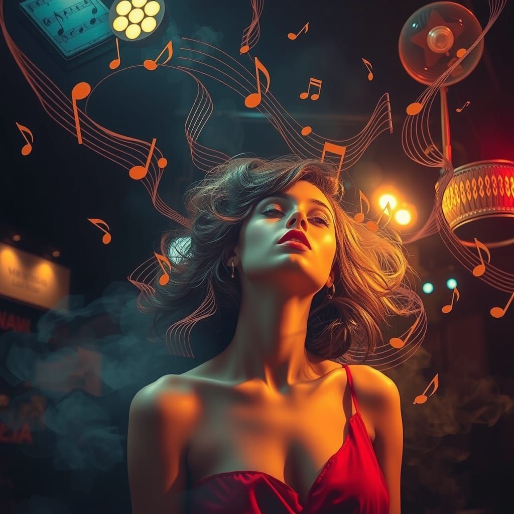 Woman in Rhythmic Reverie: Rothko, Schiele, Thorp Inspired