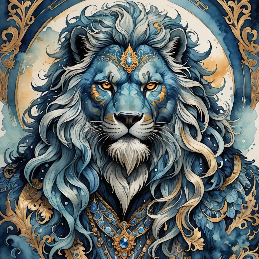 Hank McCoy Portrait in Nouveau Vague Style