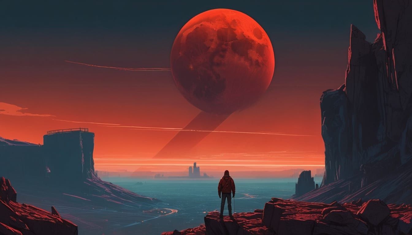 Ethereal Eclipse of a Bleeding Moon