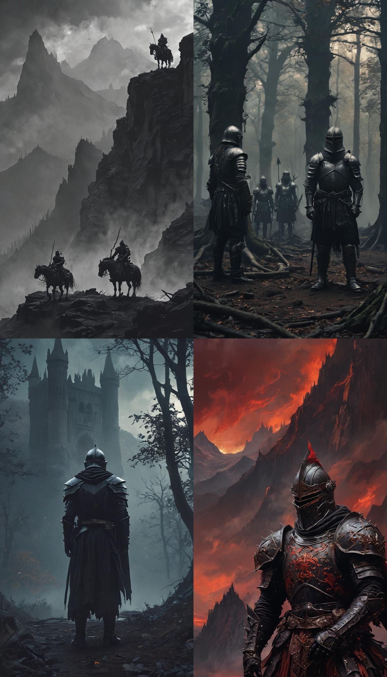 Dark Fantasy Black Knights