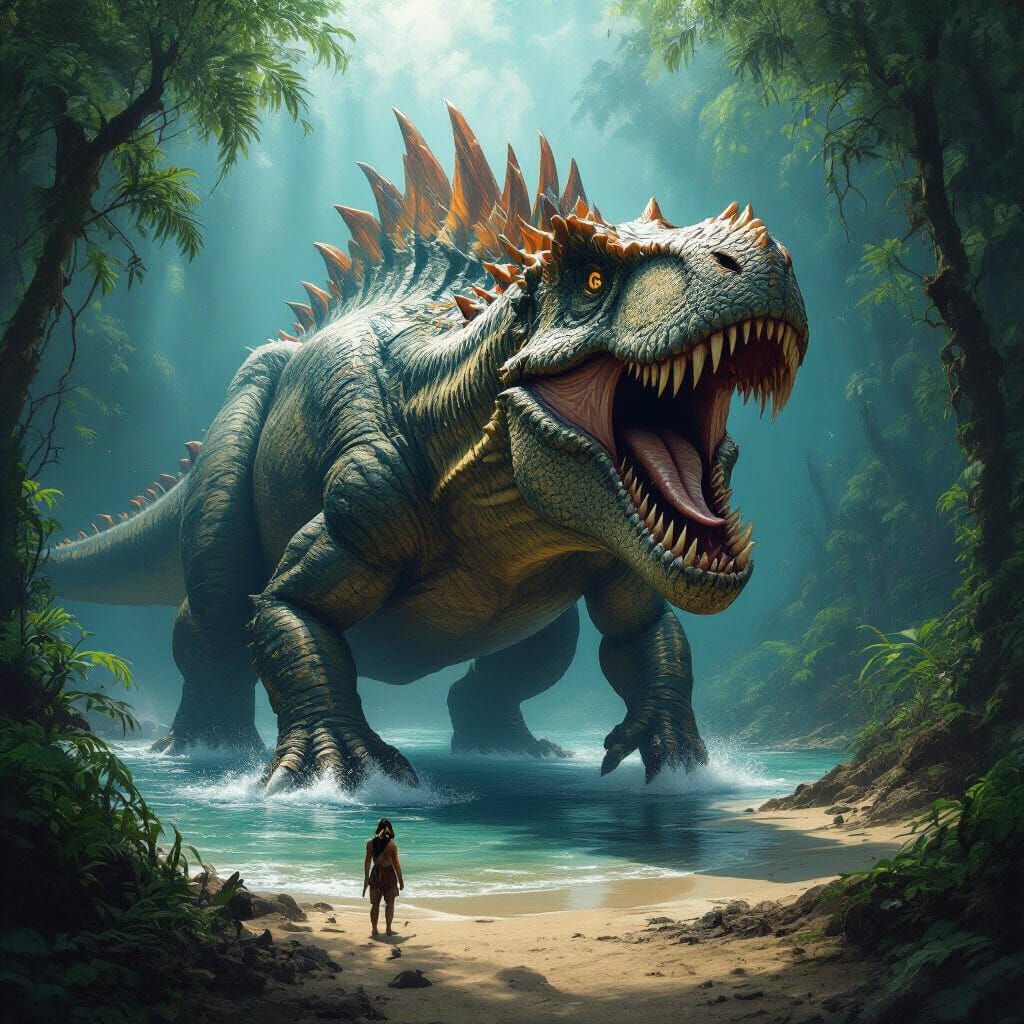 Spinosaurus: Colossal Predator of Prehistoric Jungles