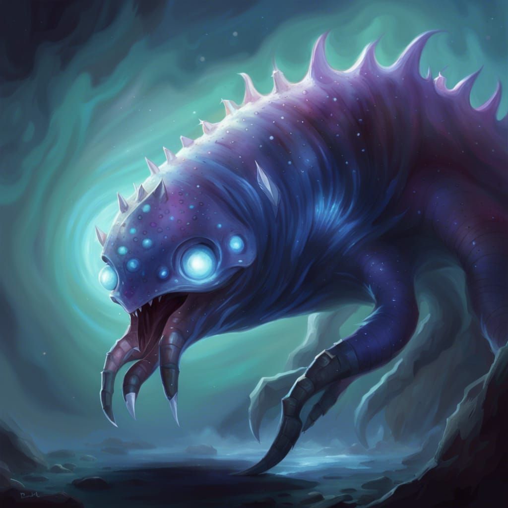 Cosmic Slug: Tiny Aberration Monster for D&D 5e
