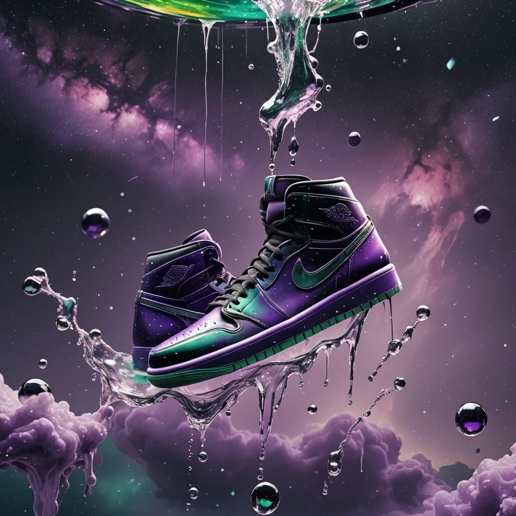 Air Jordan One Dripping Water in Space