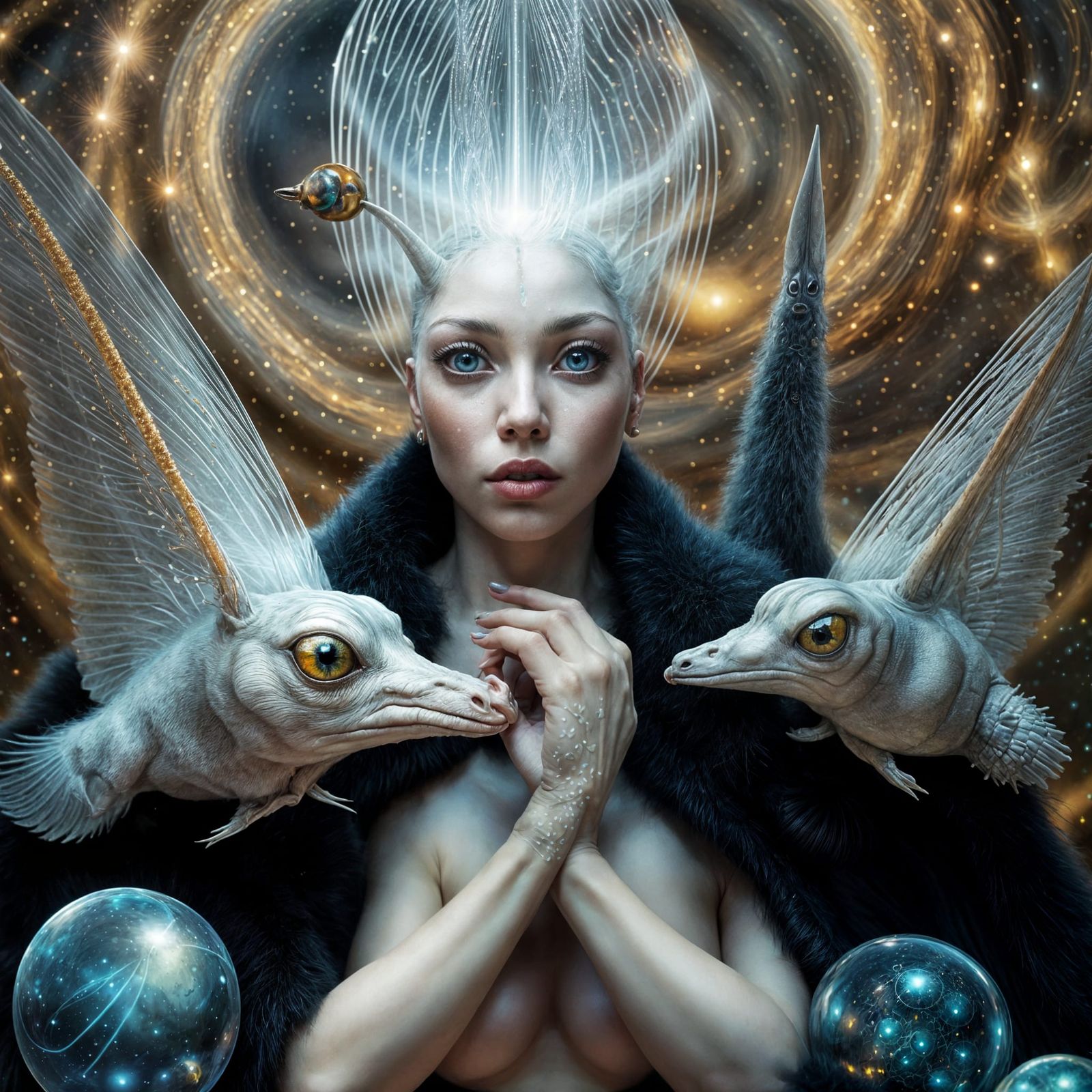 Exquisite Alien Life in a Surreal Landscape