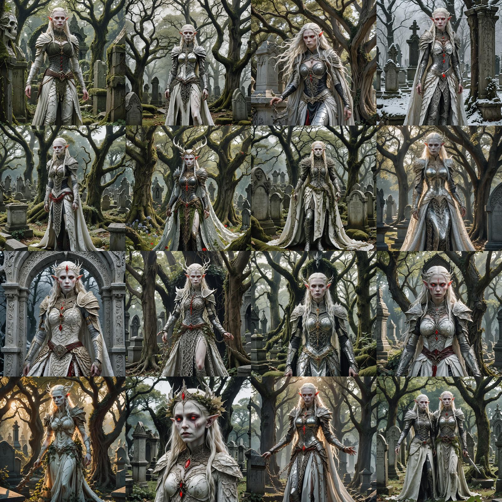 Albino Elf Queen in Ever-Growing Graveyard