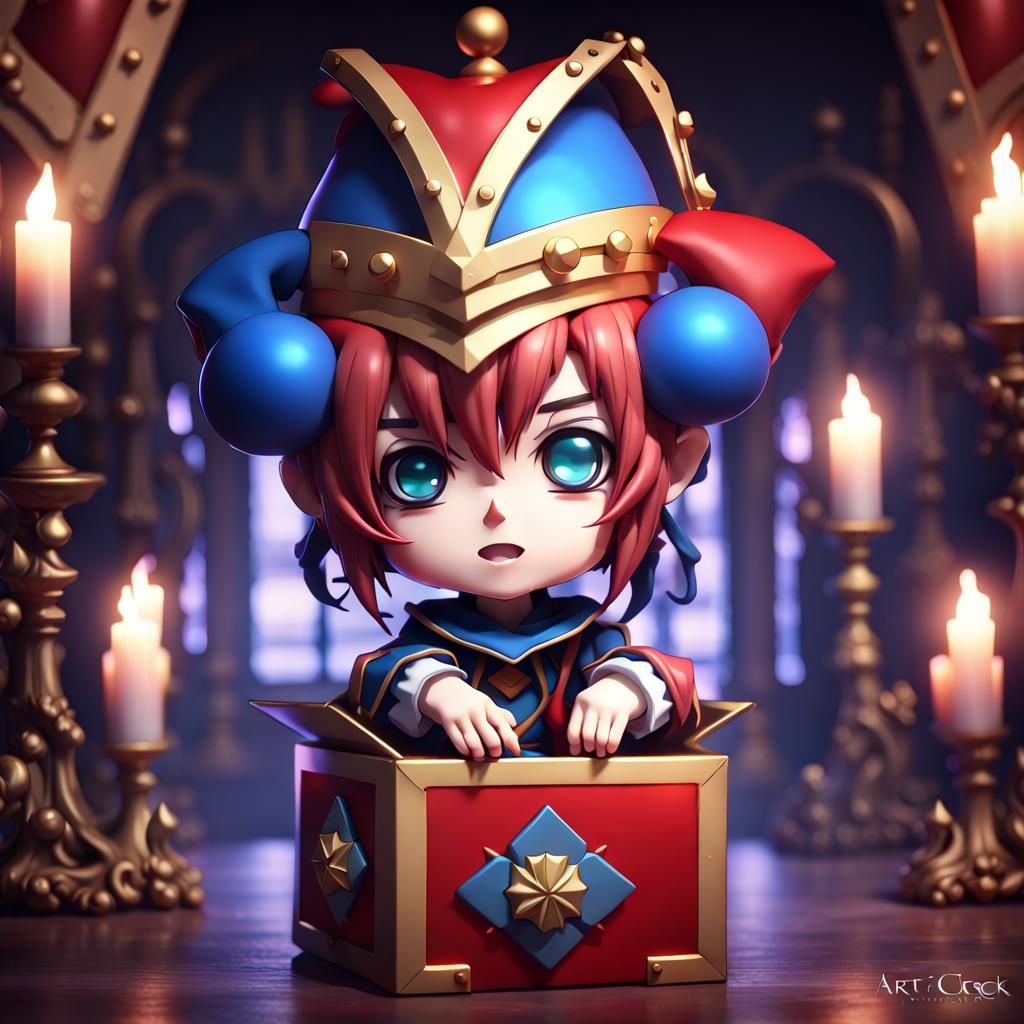 Chibi jack in a box jester