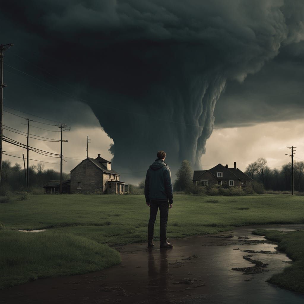 Dramatic Film Still: Patrick Mahomes in a Vortex of Chaos