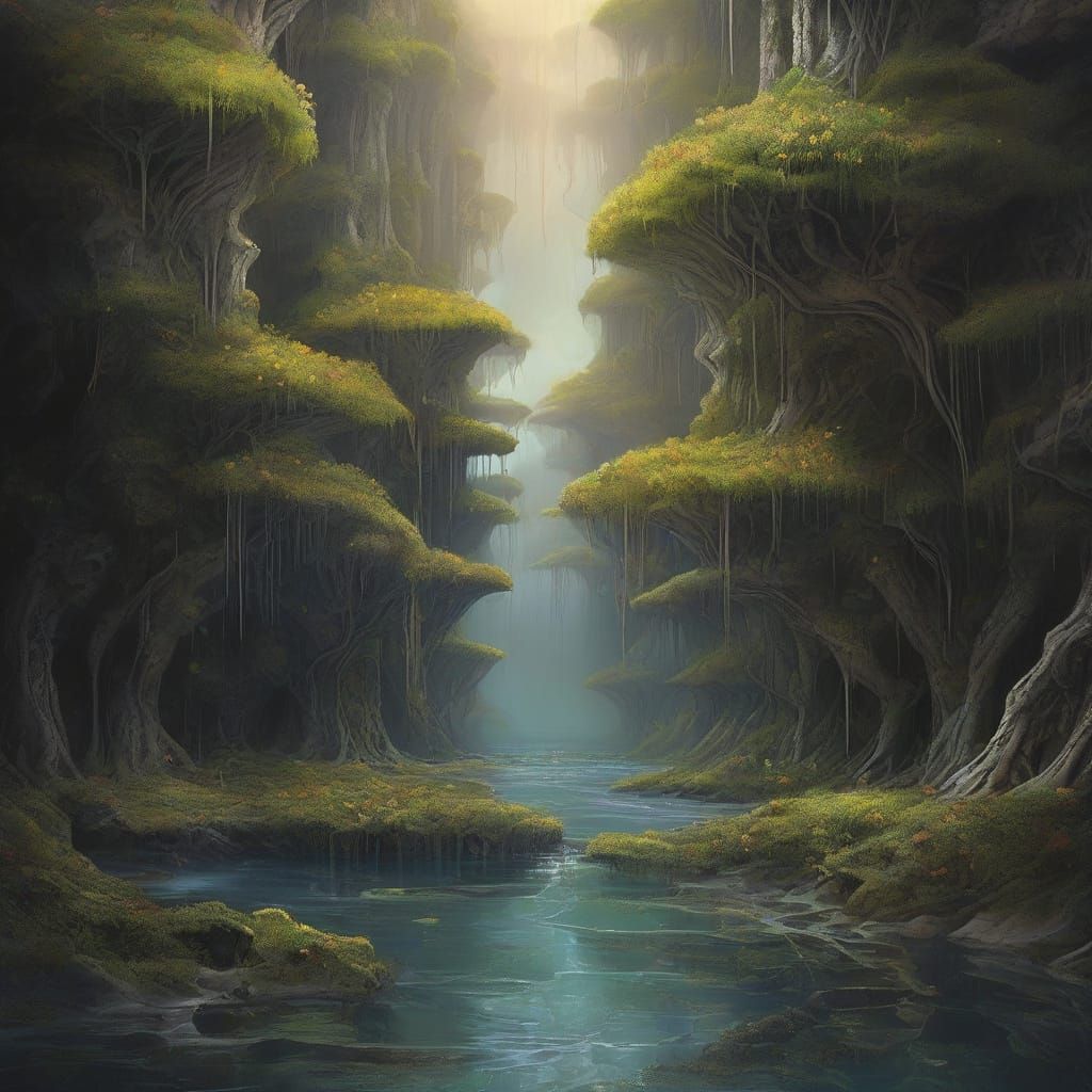 Biomechanical Bloom on Obsidian Isle