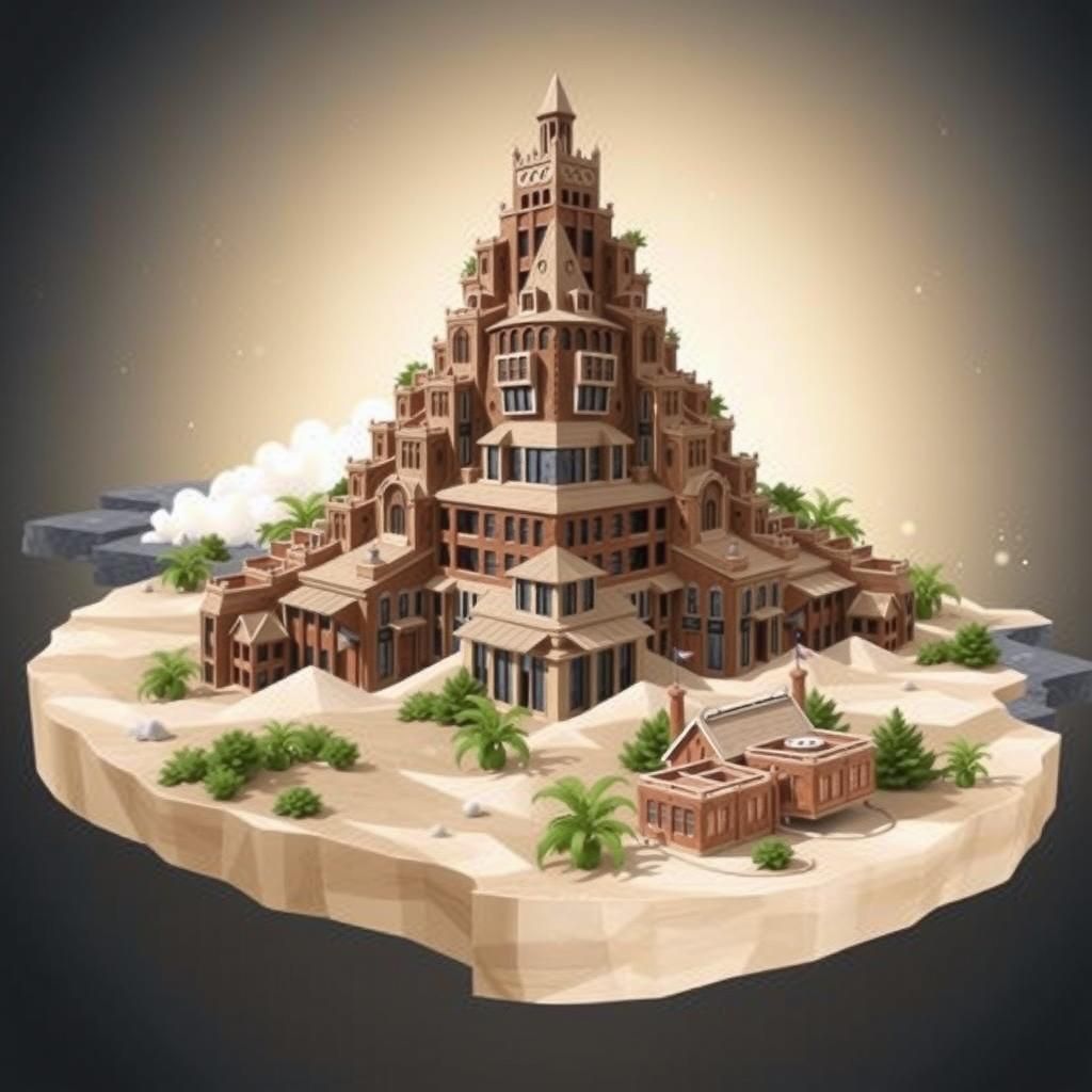 Mountain Apartments in Sandcarving Style