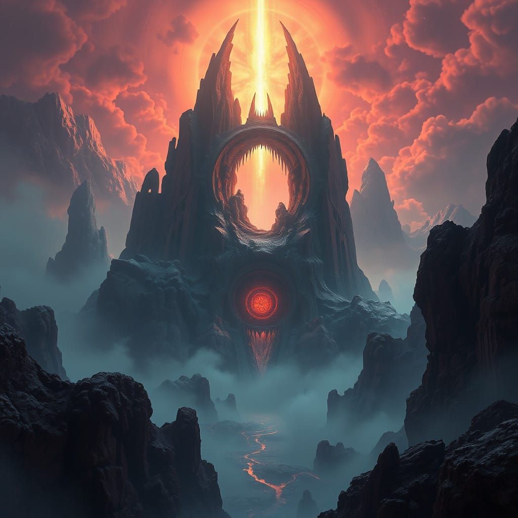 Mystical Sigma Alpha Realm in Dreamlike Fantasy Art