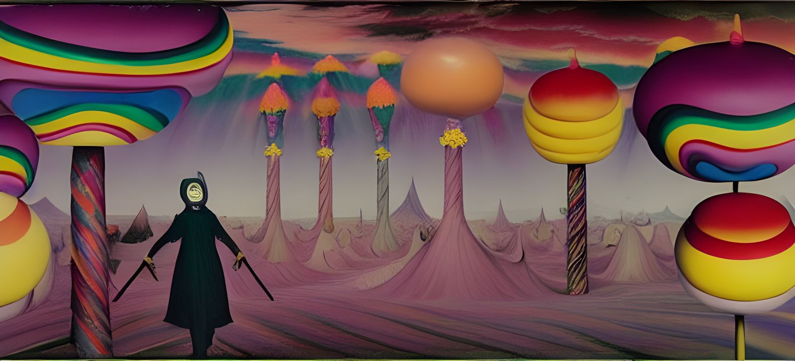 Lucifer's Sinister Candyland: A Creepy AI Vision