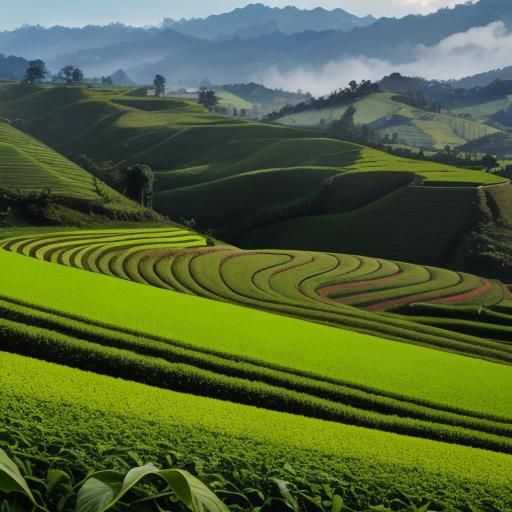 Colombian Woman in Quindio Coffee Field: Hyperrealistic Imag...