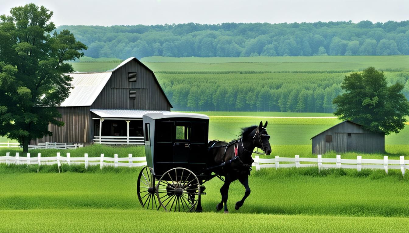 Amish Countryside: AI-Generated Image