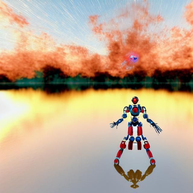 Cyborgs Defeat Spaceships at Mercury Lake: Hyperreal 3D