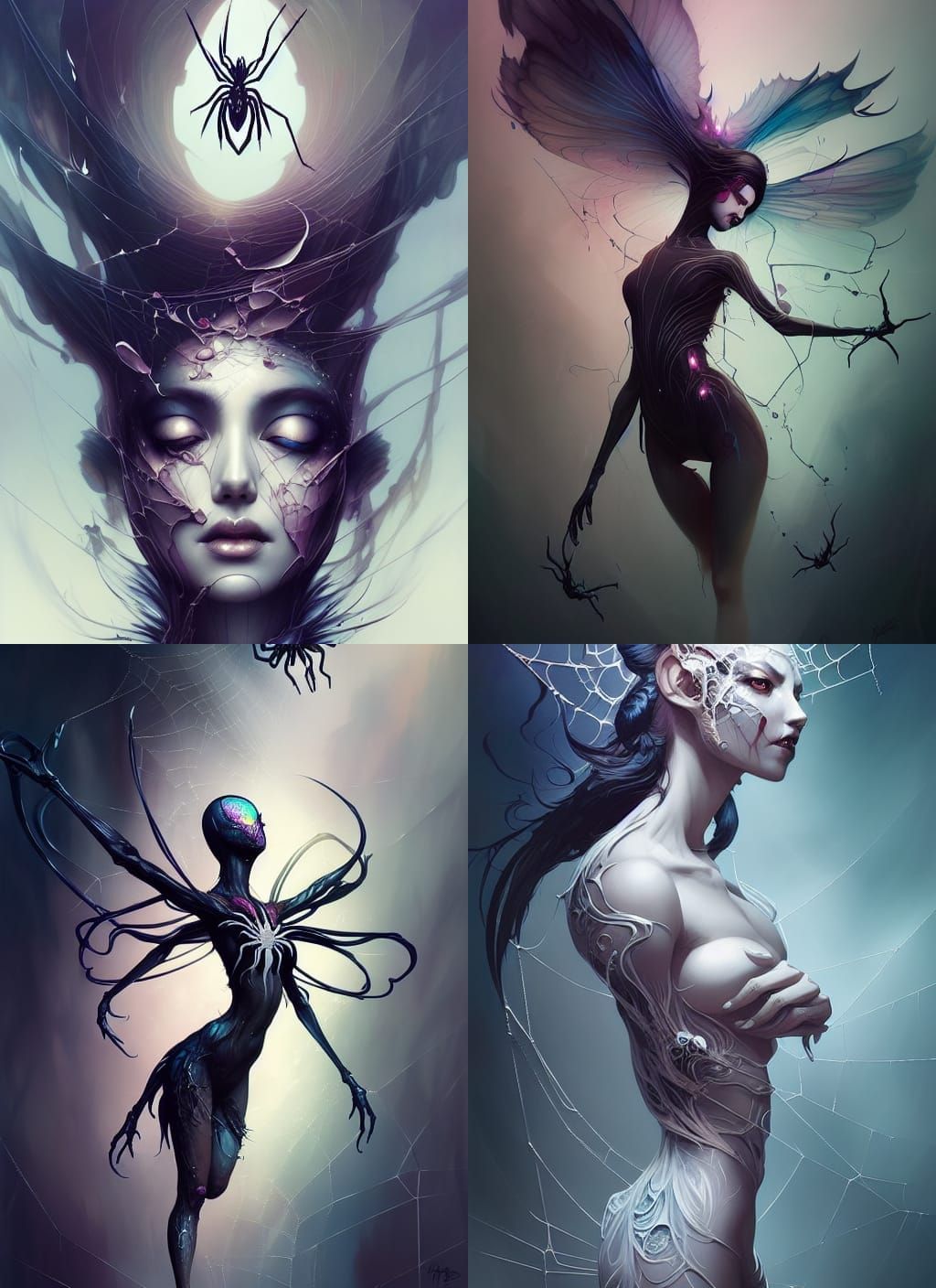 Spider Metamorphosis Concept Art in Digital Illustration