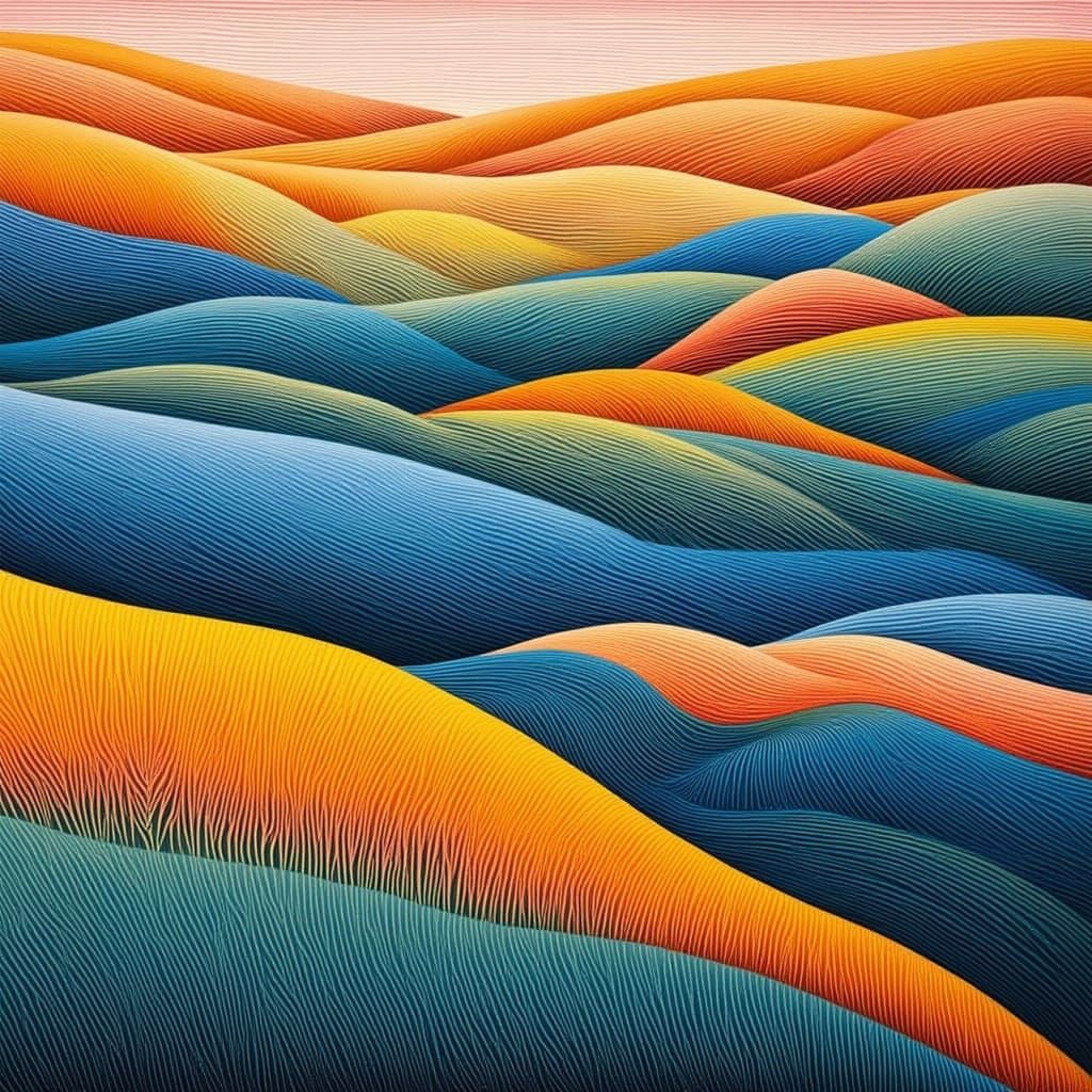 Surreal Landscape in Vibrant Colors