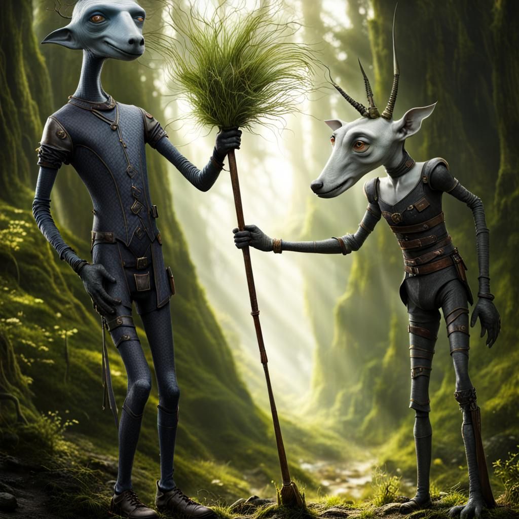 Surreal Alien Restaurant Celebration: Professional Photograp...