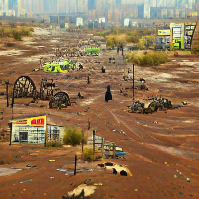Post-Apocalyptic Wasteland Landscape