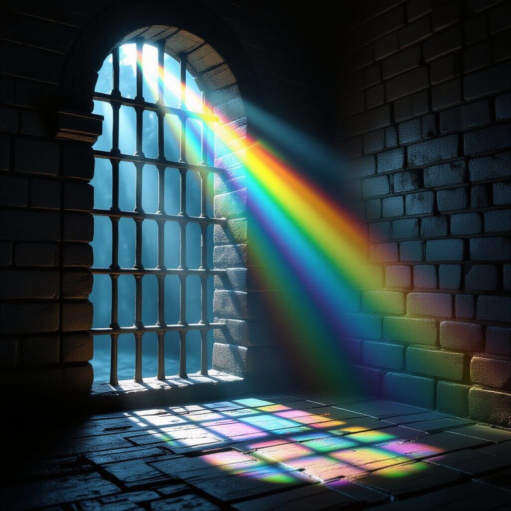 Prism of Hope: Light in a Dungeon Window