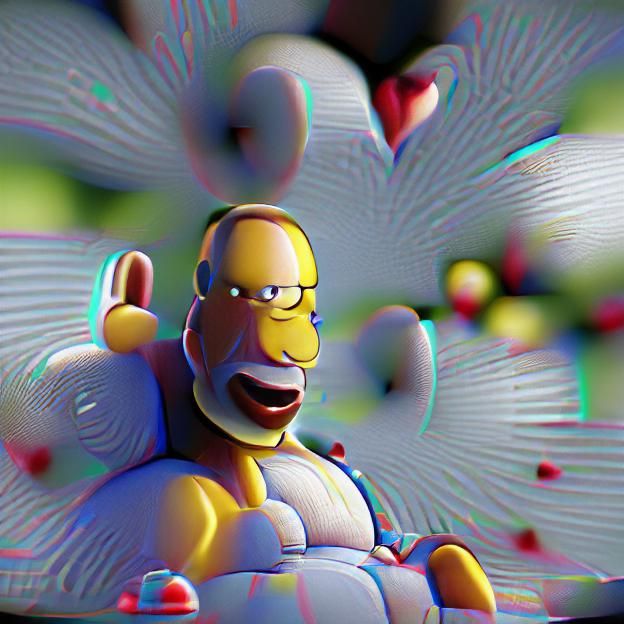 Homer Simpson in 8K Resolution