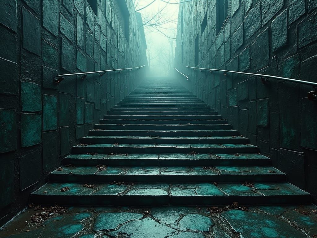 Embossed Deepshadowart Organic Stairway to Nowhere I Can't See Me Leady Leffin™️