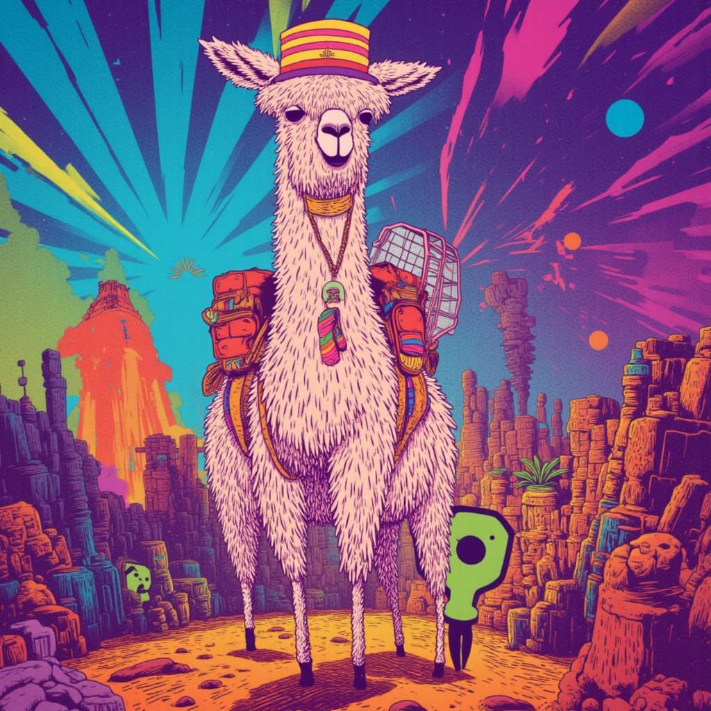 Pasta Chef Llama's Psychedelic Dream Journey