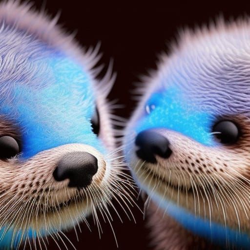 Otters in Bubbles: Fantastical Matte Painting