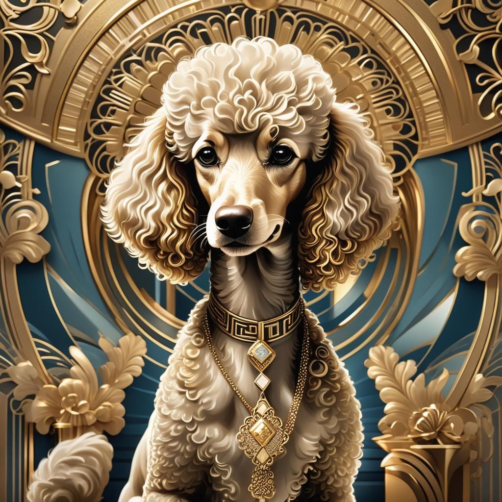 Erte Inspired Poodle