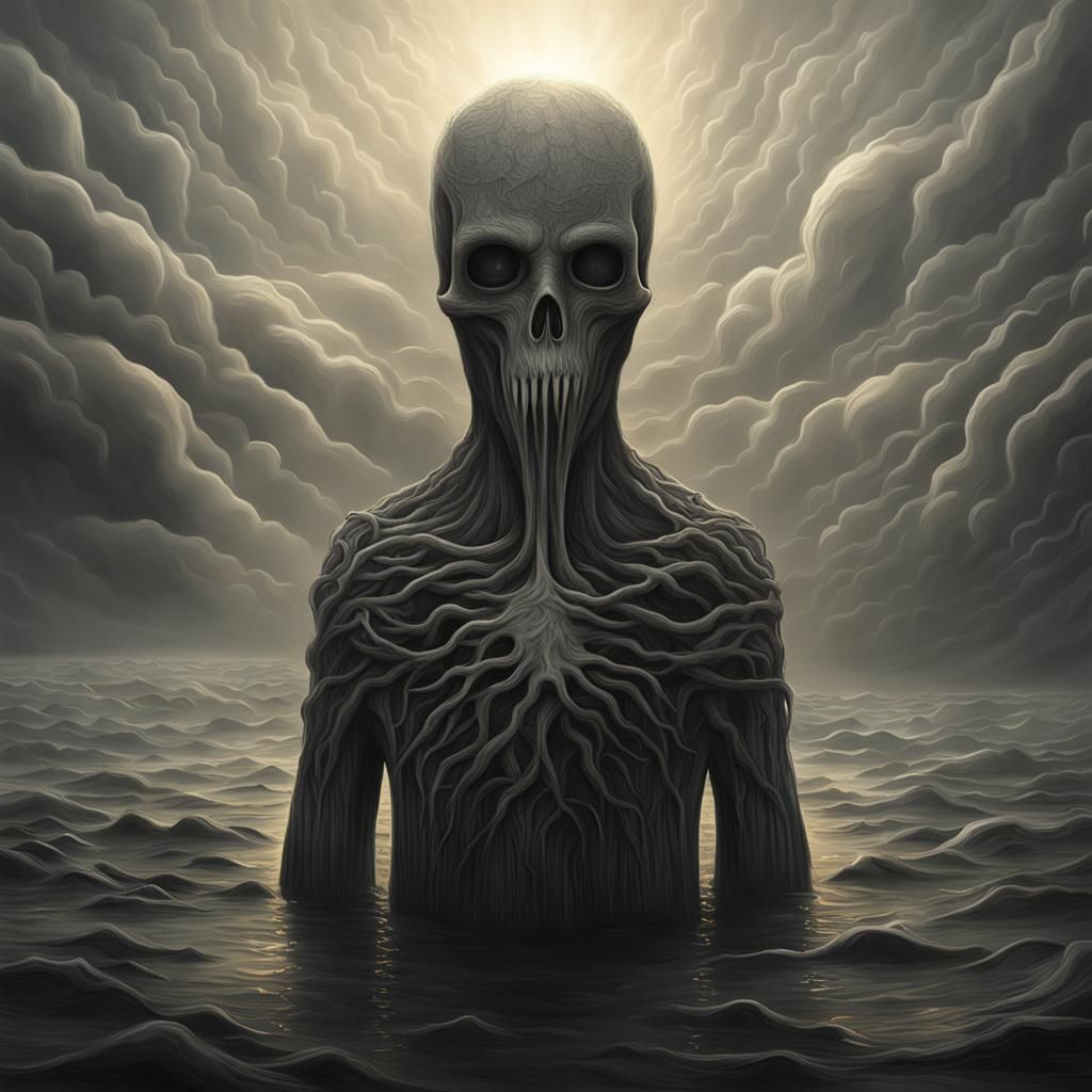 God Melts Over World in Anton Semenov Style