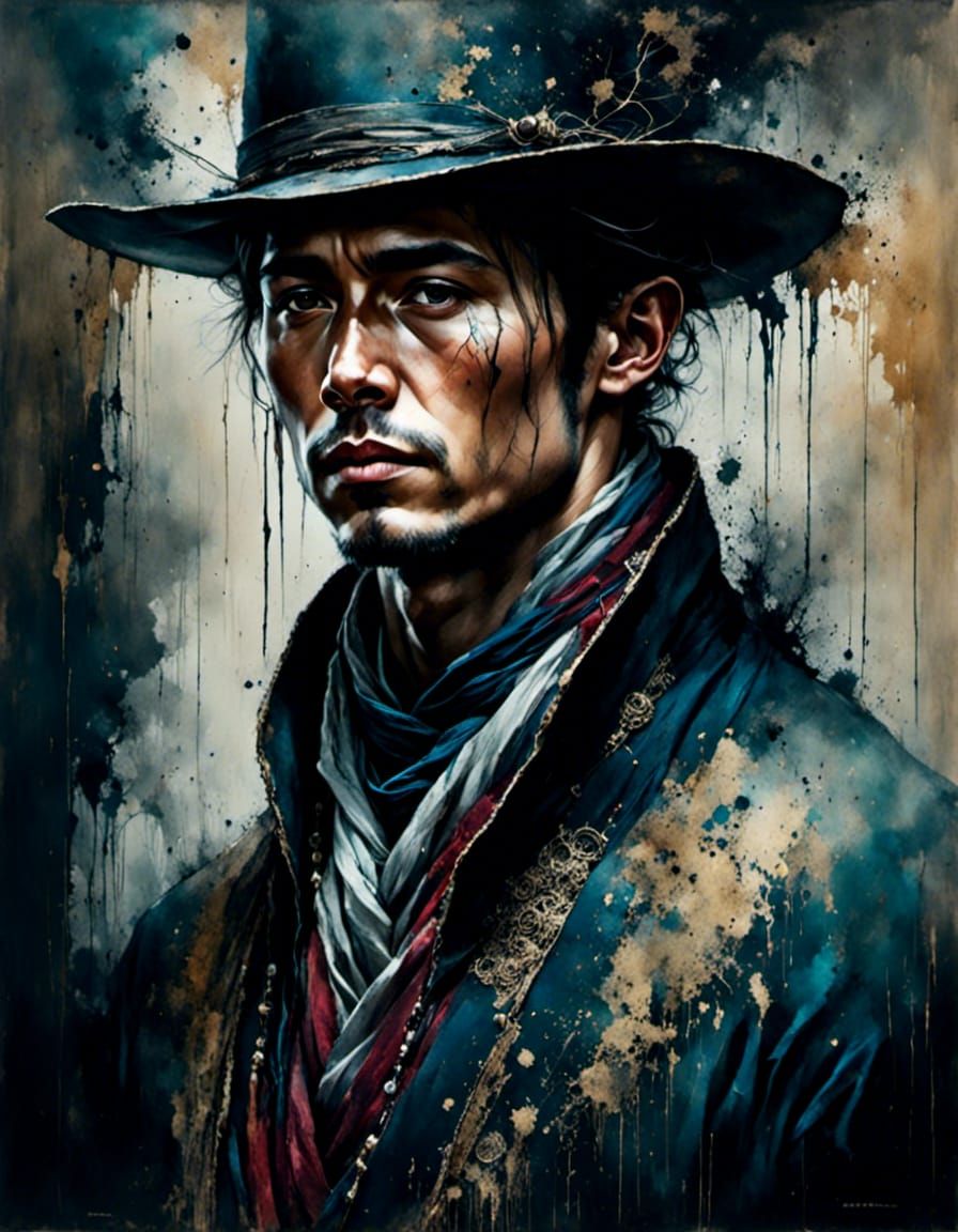 Laplander Portrait in Traditional Clothing