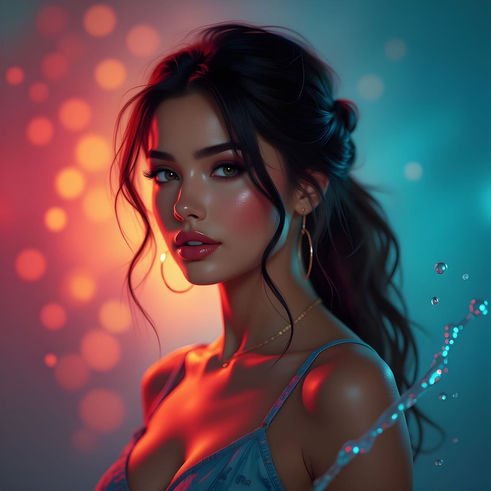 Hyperrealistic Female Figure Concept Art