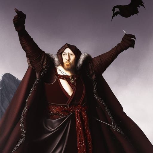 Vampire Lord Portrait in Dark Fantasy Style