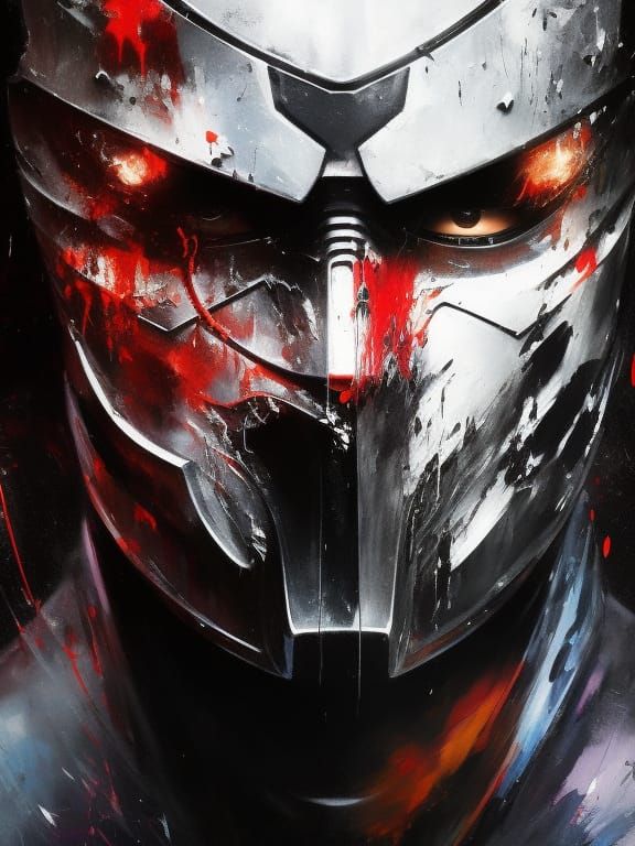 Noob Saibot Portrait in Graffiti Art Style