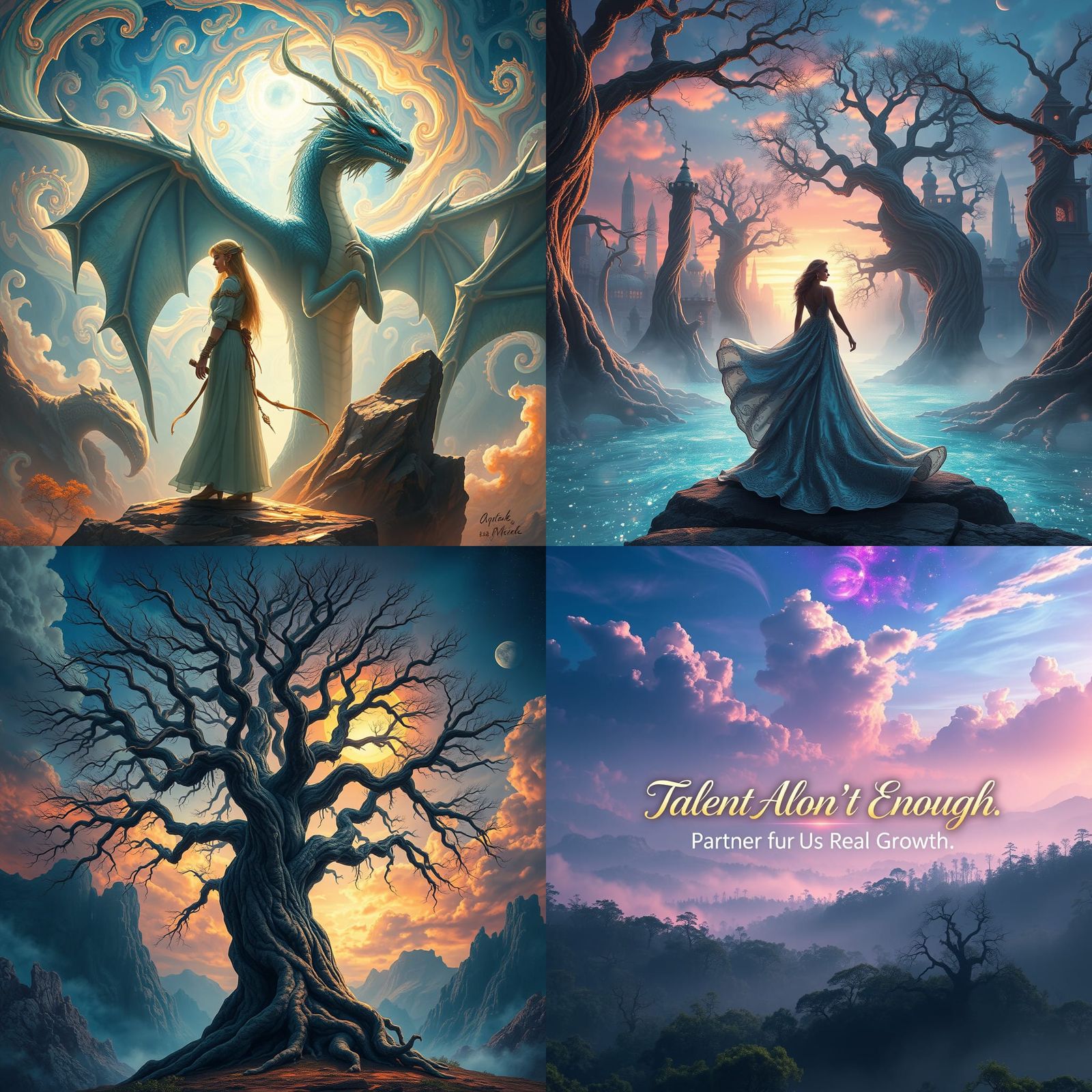 Fantastical Matte Painting in Deep Color, 8K Resolution