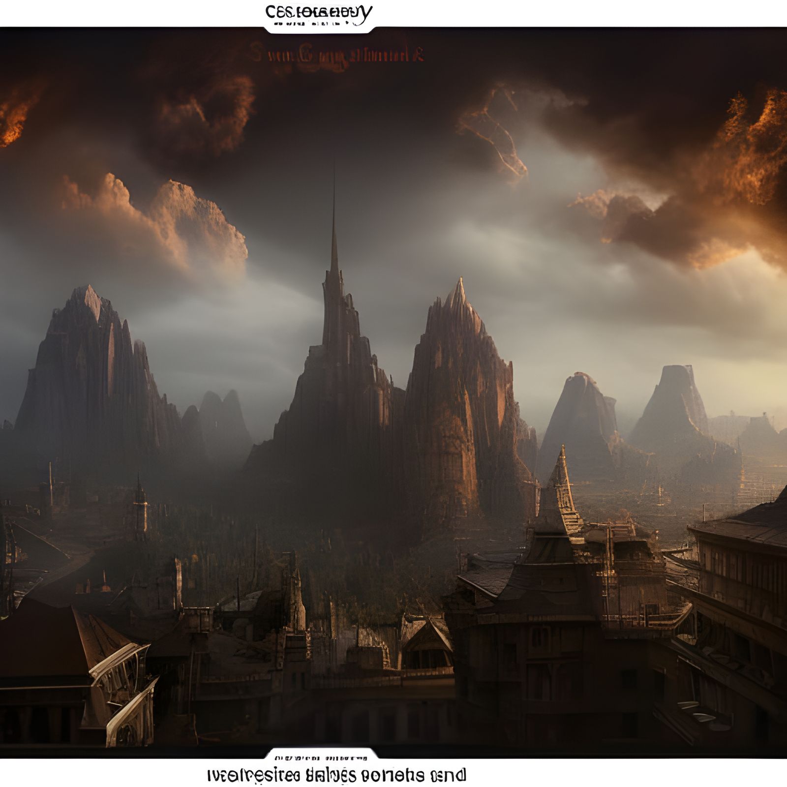 Epic Cinematic Scene: Detailed Digital Matte Painting