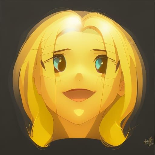 Dramatic Emoji Face in Anime Style