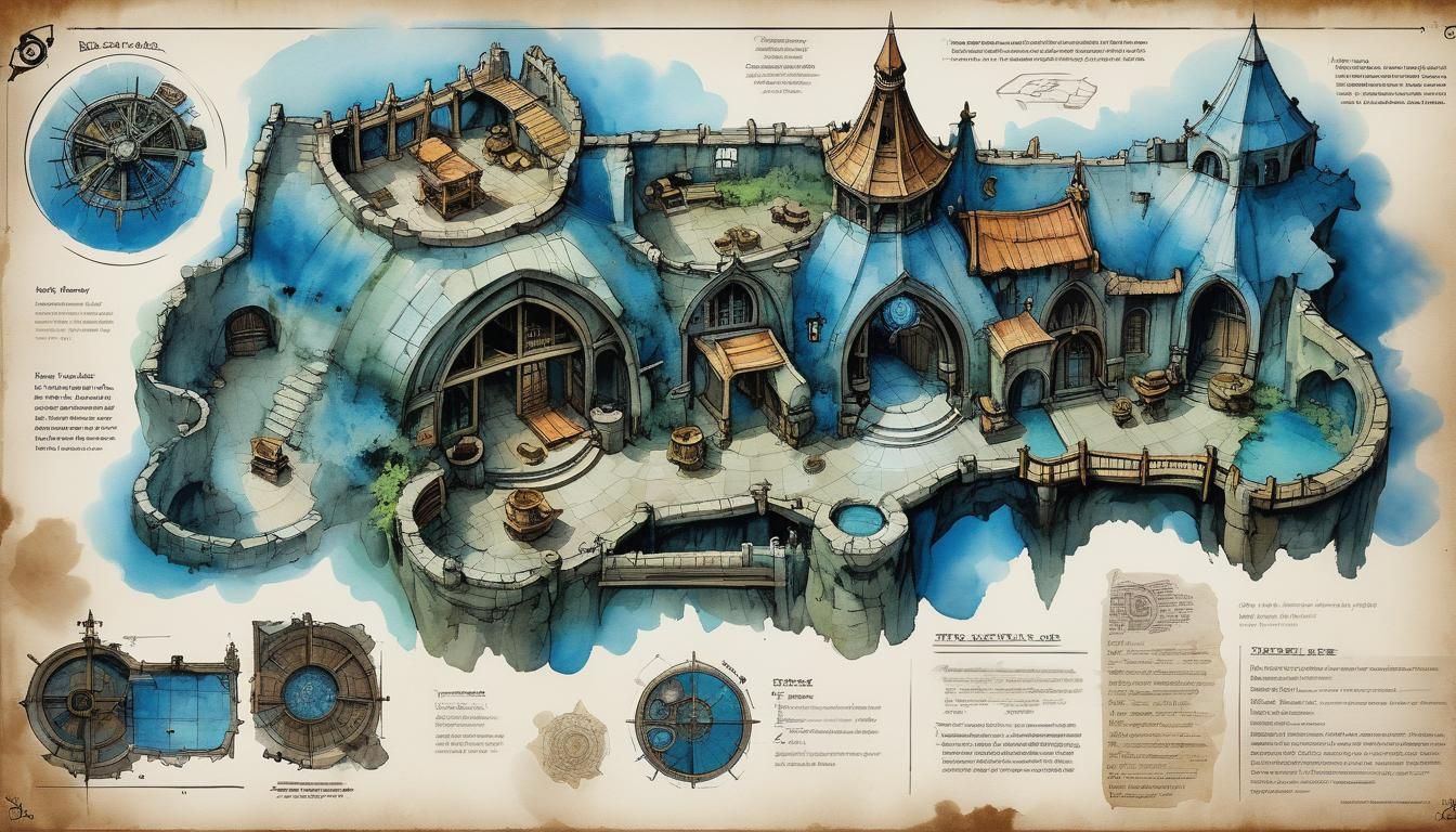 Watercolor Blueprints for D&D Campaigns