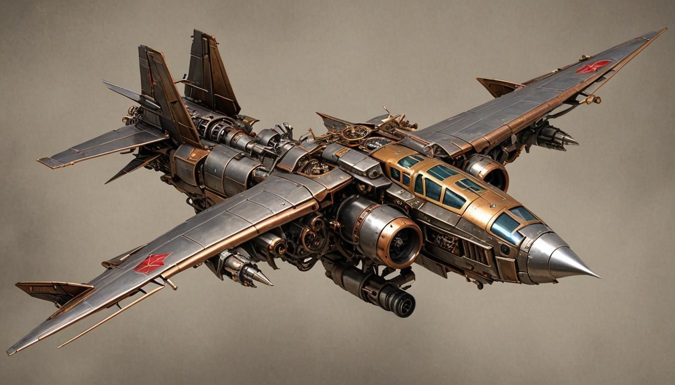 Steampunk Starscream Transformer Airplane