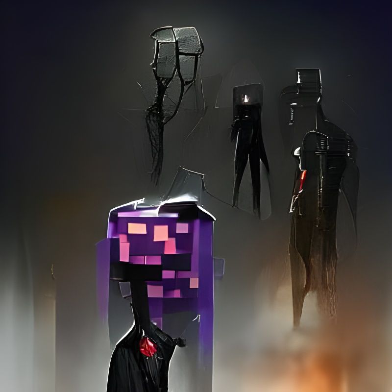 Enderman Concept Art from Minecraft