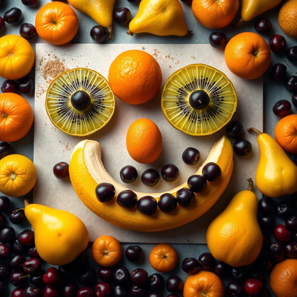 Fresh Fruit Smile in Vibrant Colors