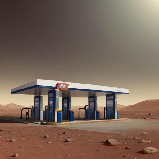 Gas Station on Mars: A Conceptual View
