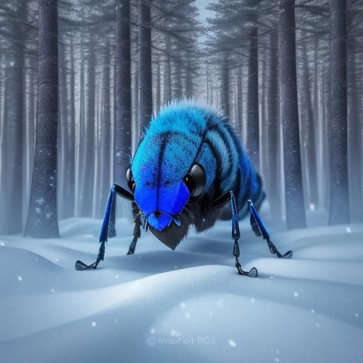 Tundra Bull Wasp - (fantasy beasts in winter)