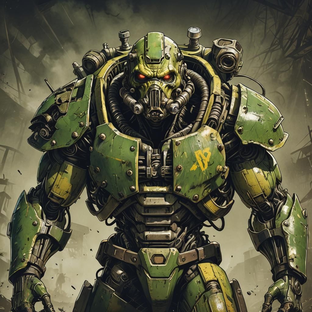 Super Mutant Fallout 4 OC in Anime Style