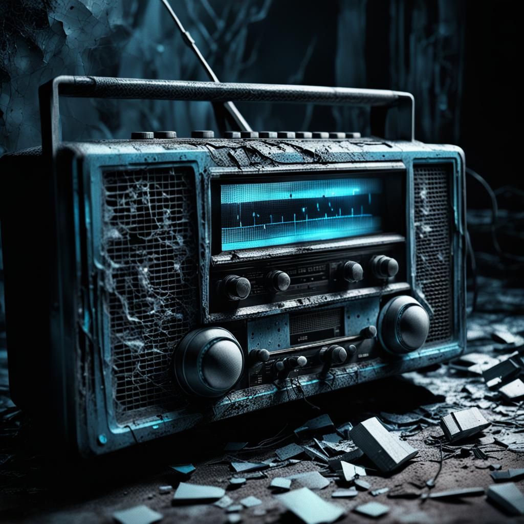 Sinister Concept Art: Dead Radio in Abandoned Room