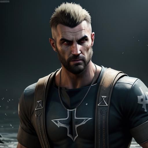 Batboy in Far Cry 5: Pixelated Hyperrealistic Art