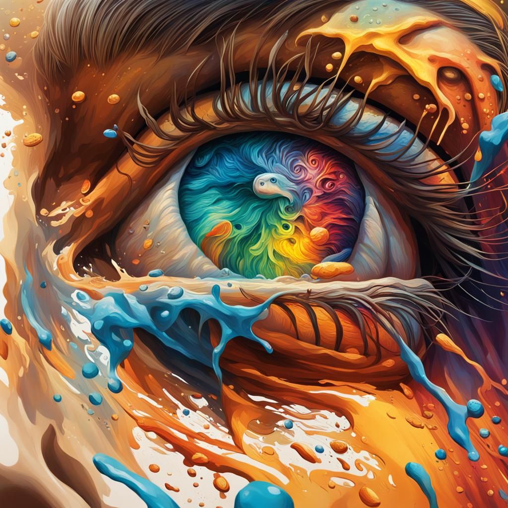 Hyperrealistic Portrait in Splash Art Style