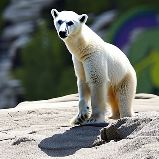 Gothic Undead Polar Bear Zombie Goat Hybrid