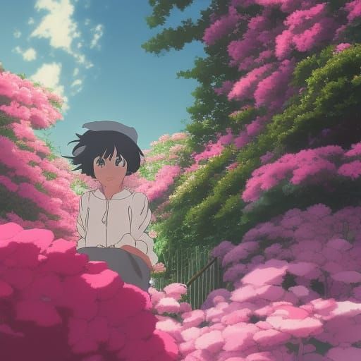 Anime Key Visual Inspired by Ghibli and Shinkai
